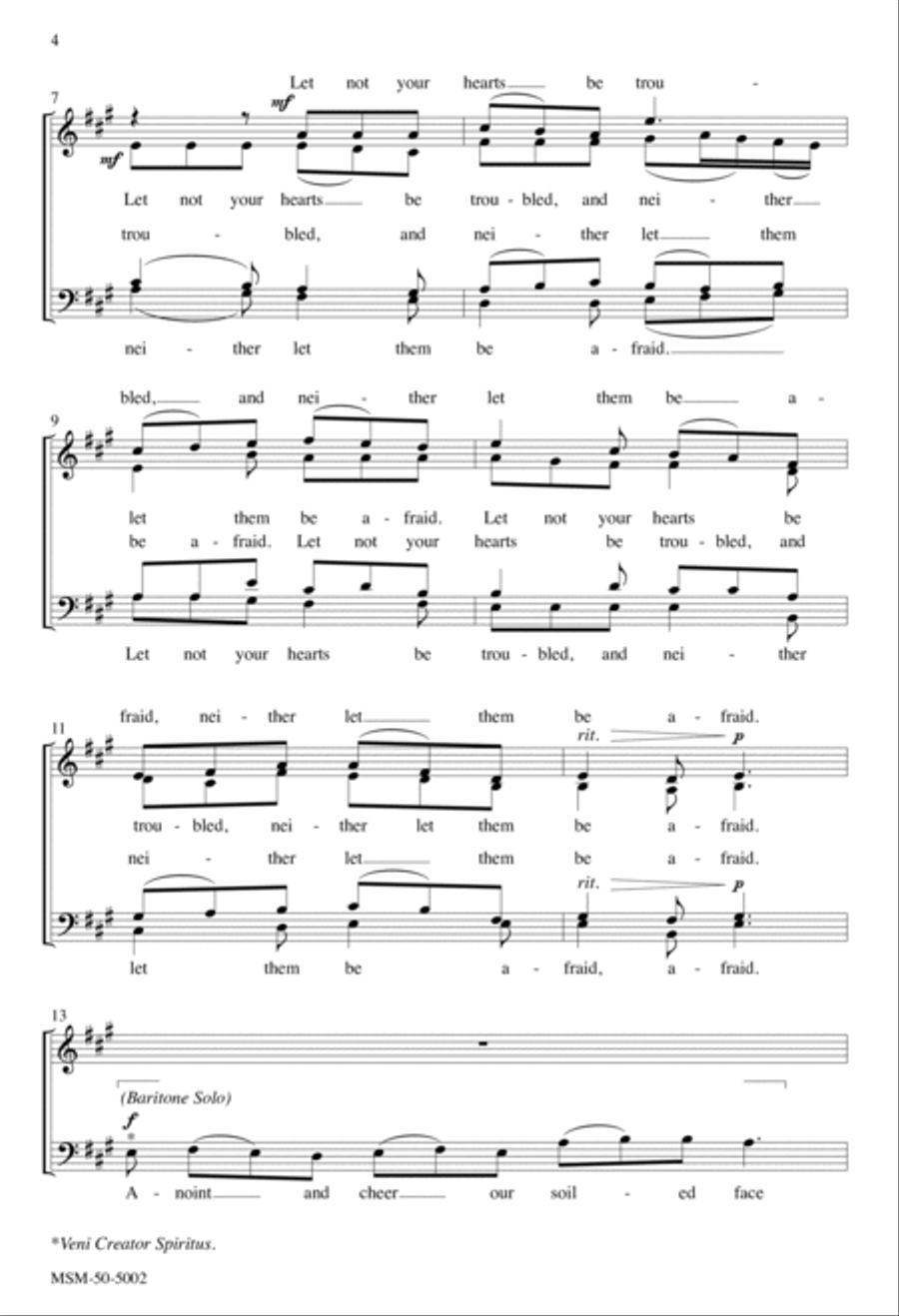 Peace I Leave with You Peace I Leave with You 4-Part scores gallery preview page 3