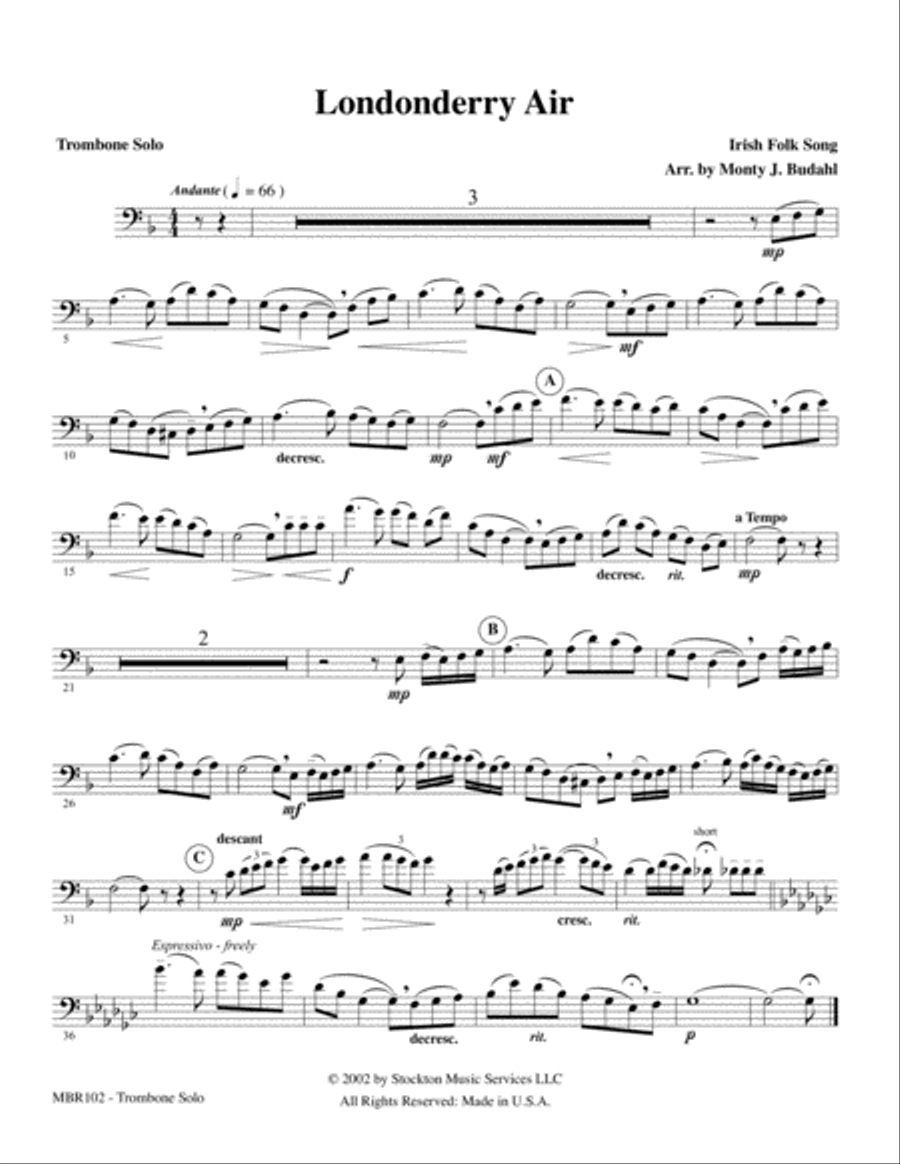 Londonderry Air Piano Accompaniment scores gallery preview page 4