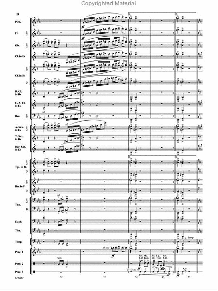 Procession of the Academics Concert Band scores gallery preview page 11