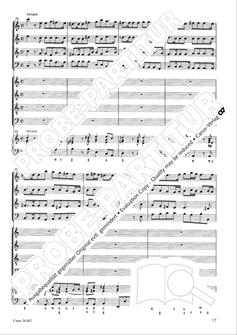 The newly born child (Das neugeborne Kindelein) 4-Part scores gallery preview page 18
