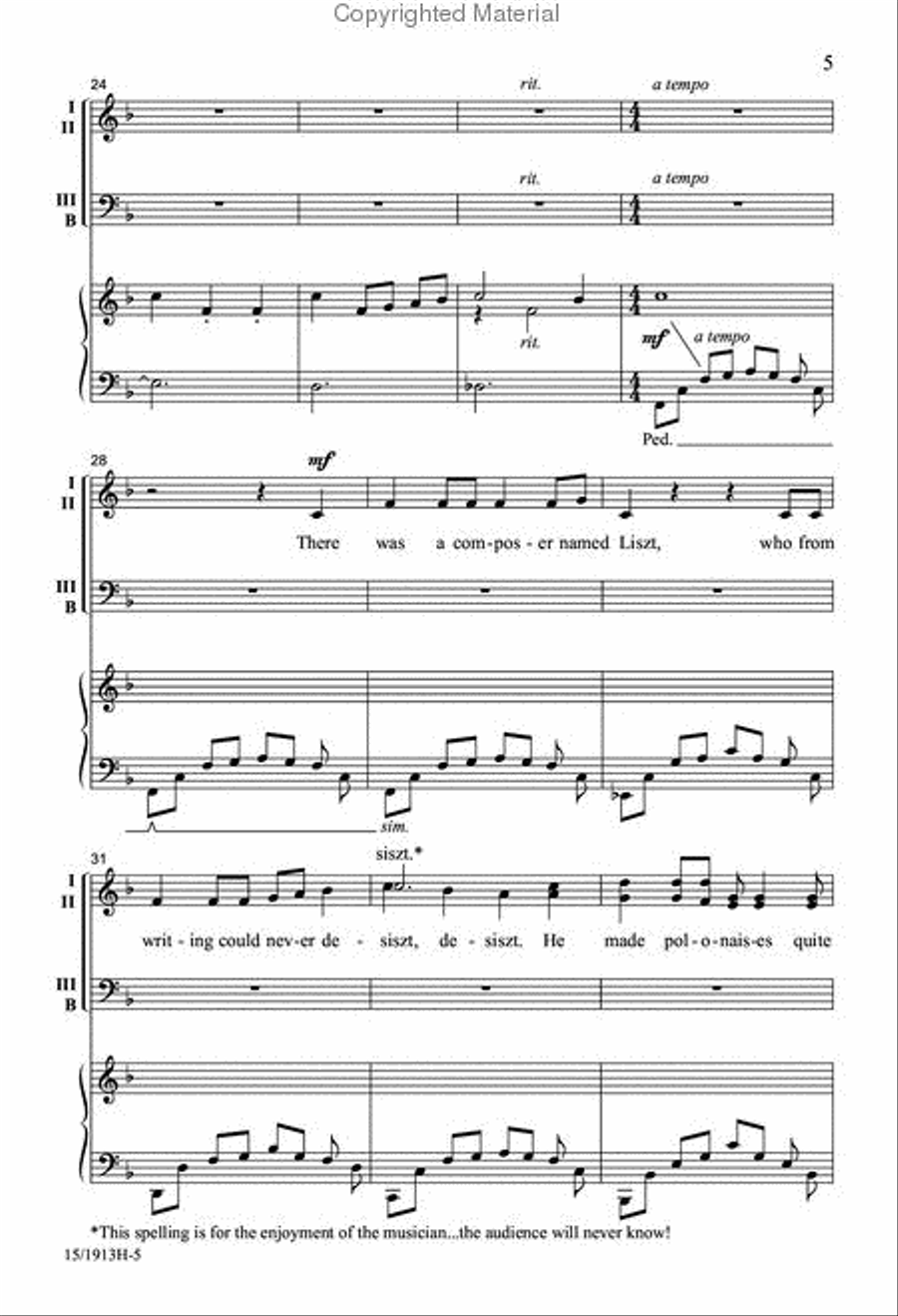 Spoof á la Classique 4-Part scores gallery preview page 5