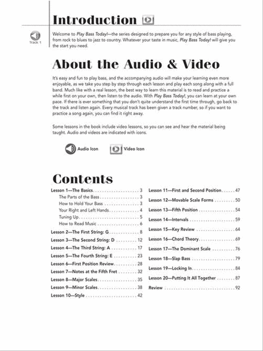 Play Bass Today! All-in-One Beginner's Pack Bass Guitar scores gallery preview page 3