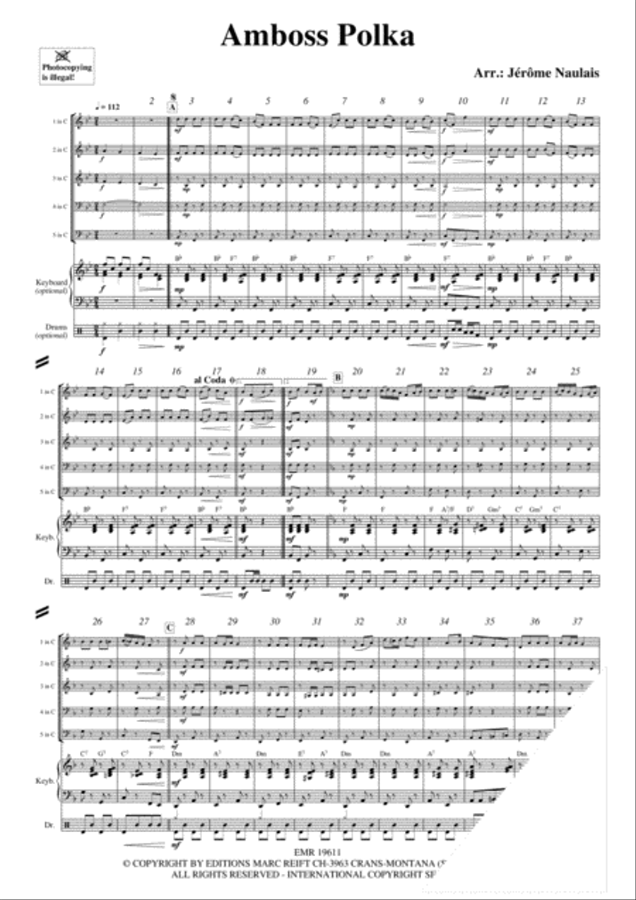 Amboss Polka Brass Band scores gallery preview page 3