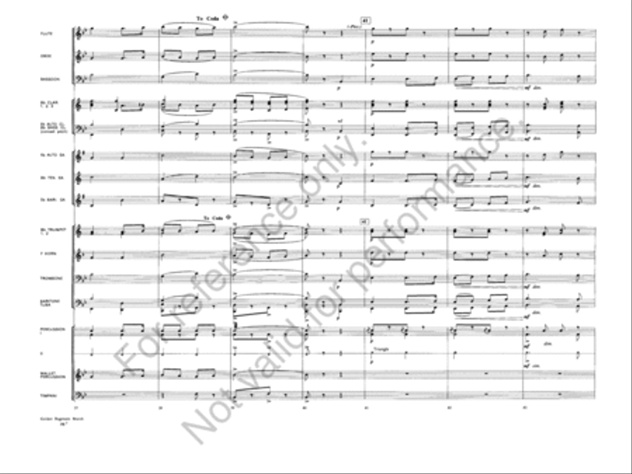 Golden Regiment Golden Regiment Concert Band scores gallery preview page 8