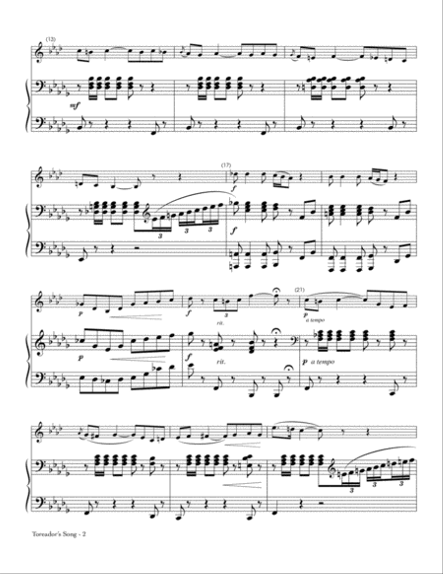 Toreador's Song School and Community scores gallery preview page 2