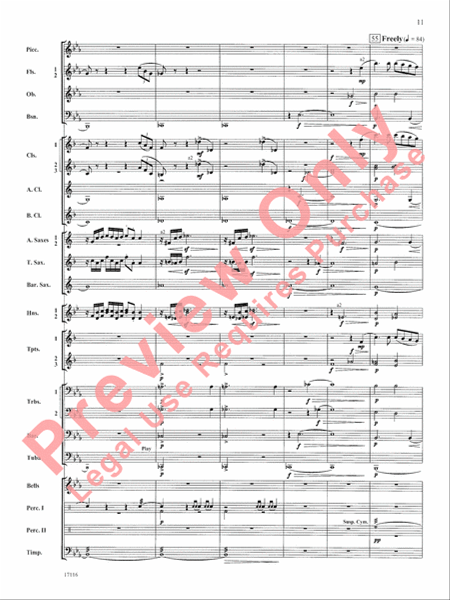 1812 Overture Concert Band scores gallery preview page 12