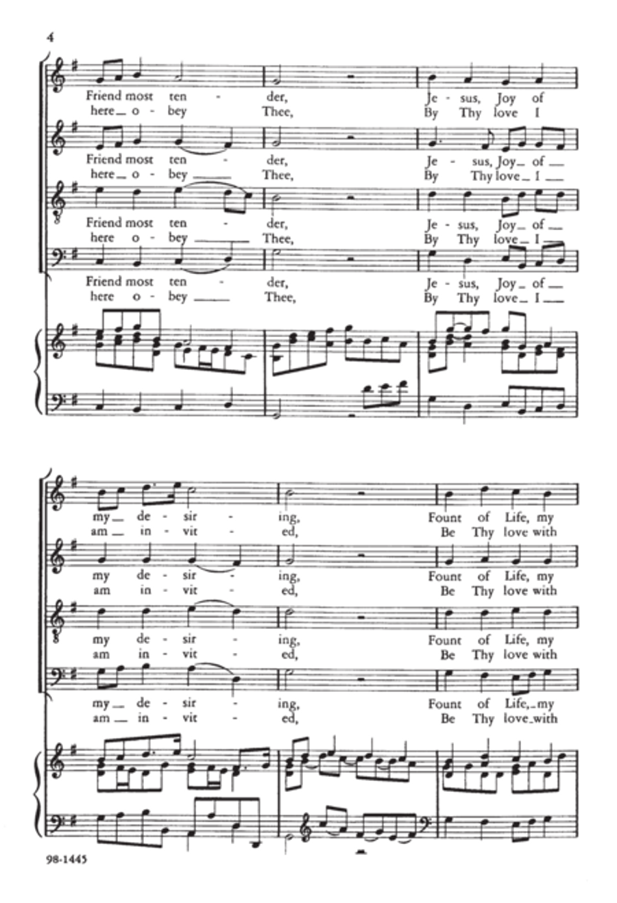 Jesus, Sun of Life, My Splendor (Handel/Bunjes) - SATB 4-Part scores gallery preview page 3