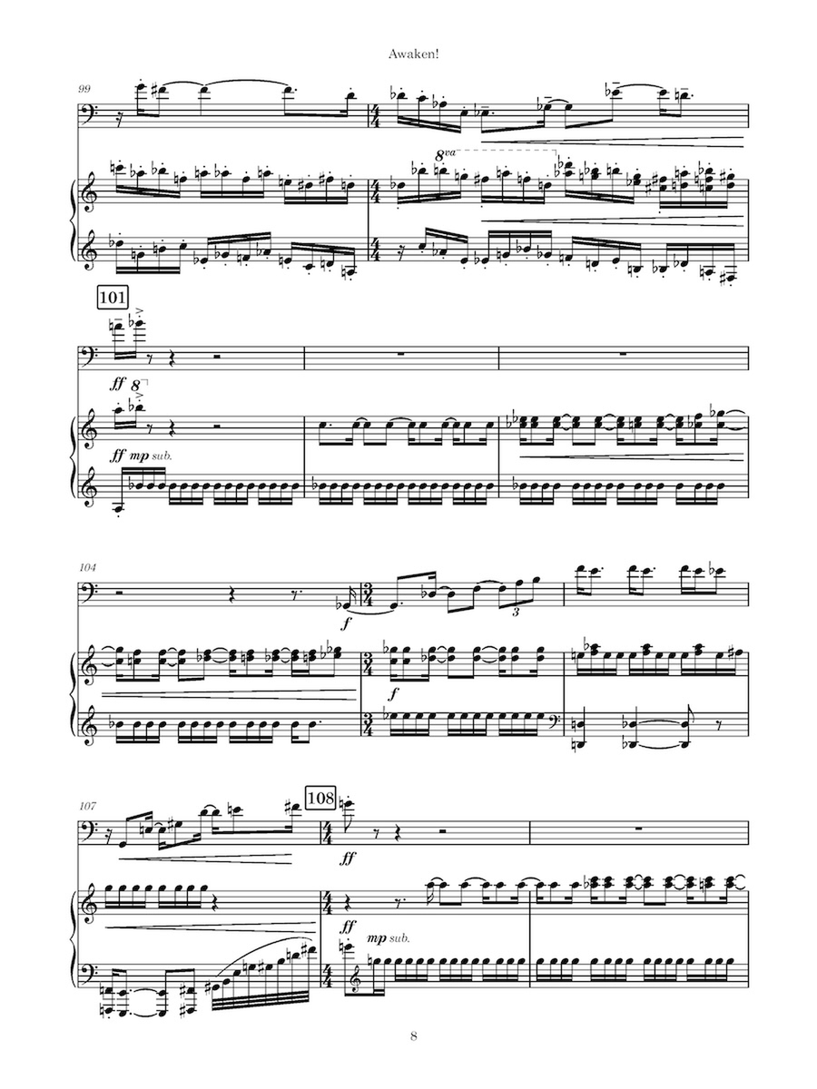 Awaken! Chamber Music scores gallery preview page 2