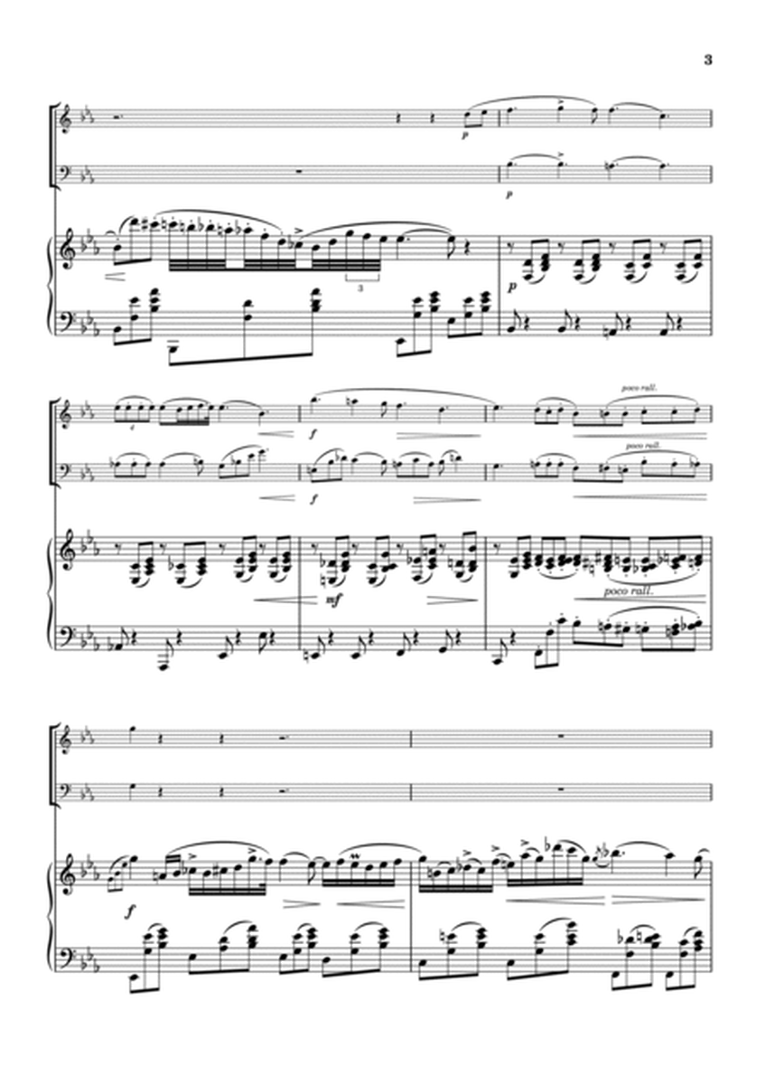"Nocturne op.9-2" Piano Trio / Violin & Cello image number null