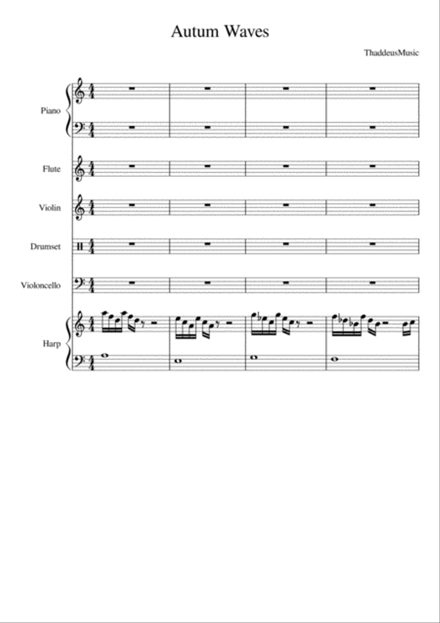 Autum Waves Small Ensemble scores gallery preview page 1