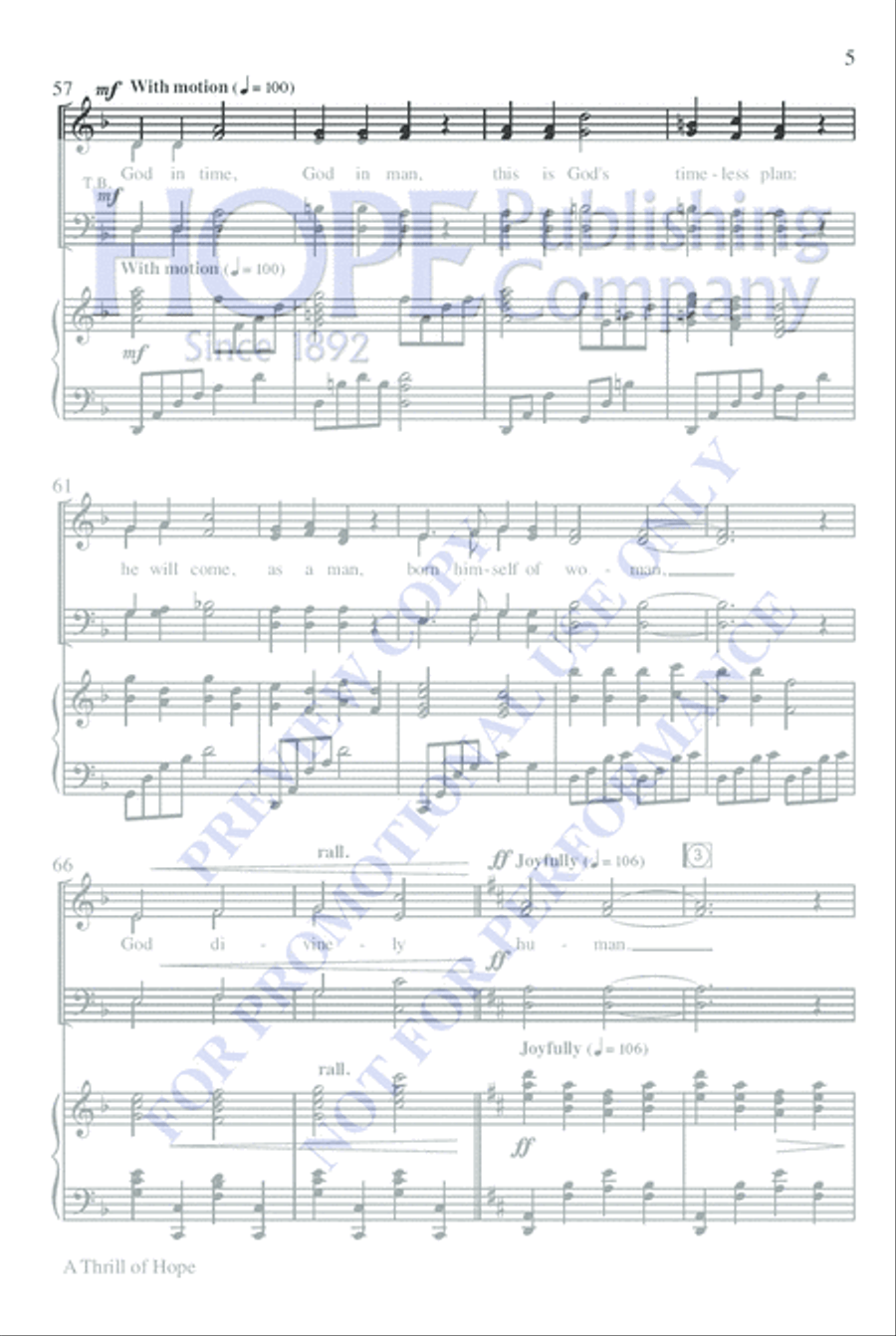 A Thrill of Hope A Thrill of Hope Choir scores gallery preview page 9