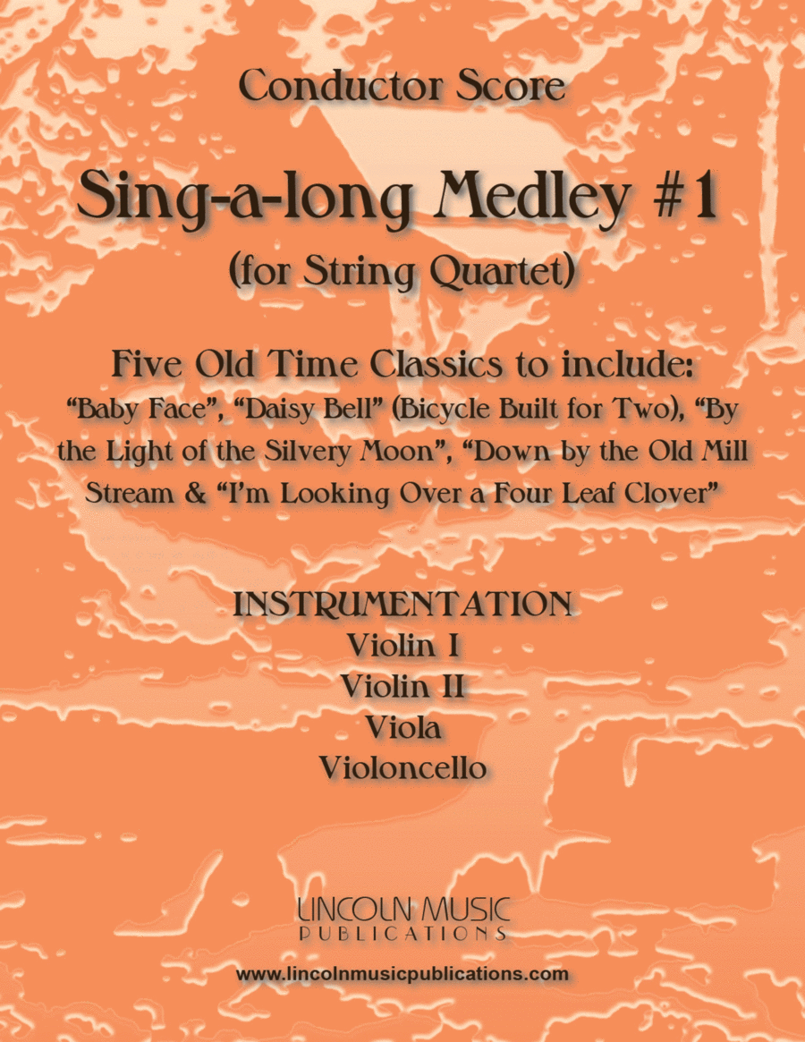 Sing-along Medley #1 (for String Quartet) String Quartet scores gallery preview page 1