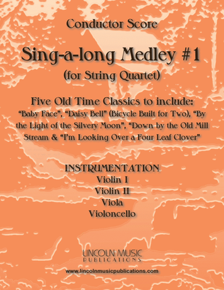 Book cover for Sing-along Medley #1 (for String Quartet)