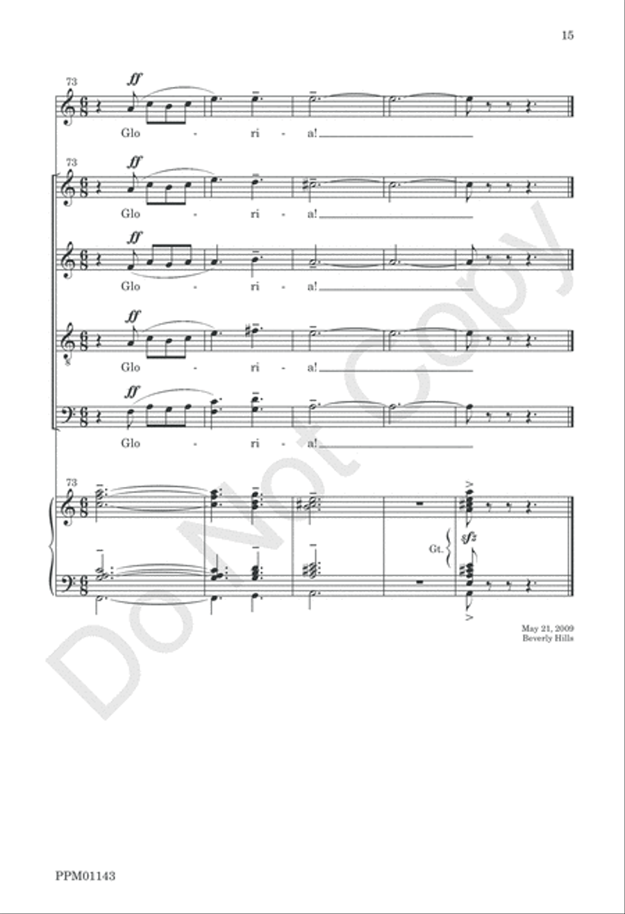Gabriel's Message 4-Part scores gallery preview page 16