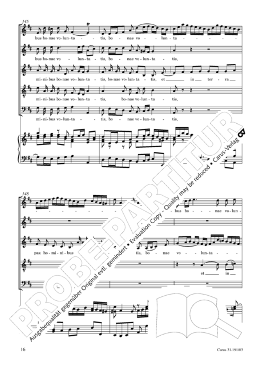 Gloria in excelsis Deo SSATB scores gallery preview page 17
