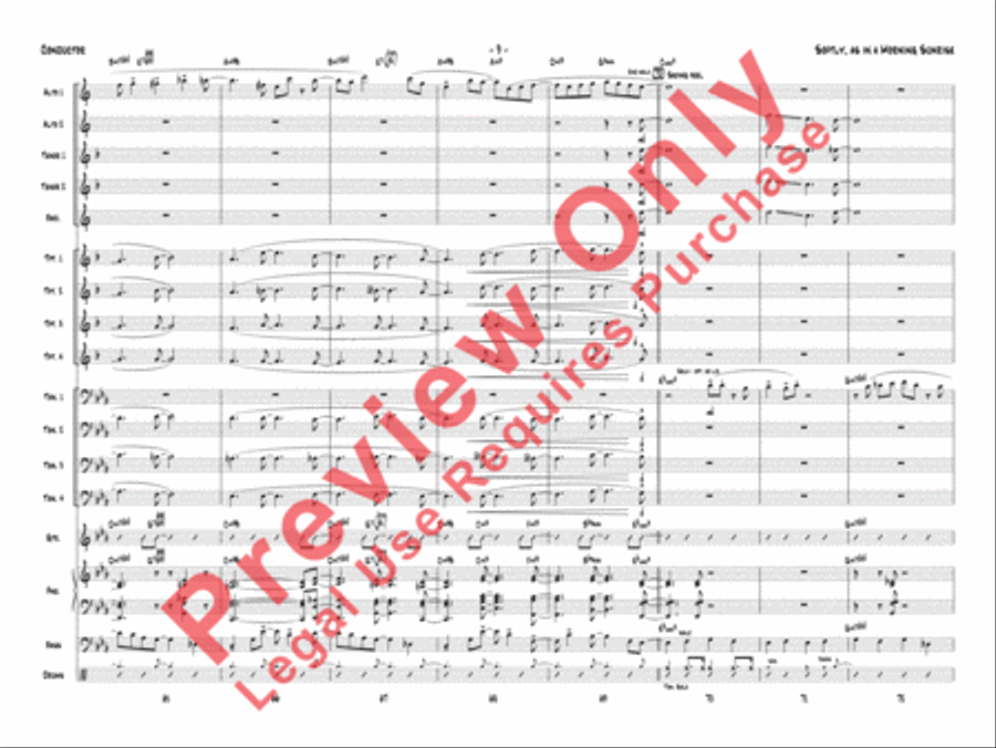 Softly, As in a Morning Sunrise Jazz Ensemble scores gallery preview page 12