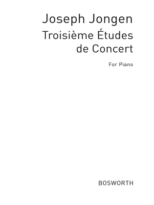 Troisieme Etudes De Concert (Piano)