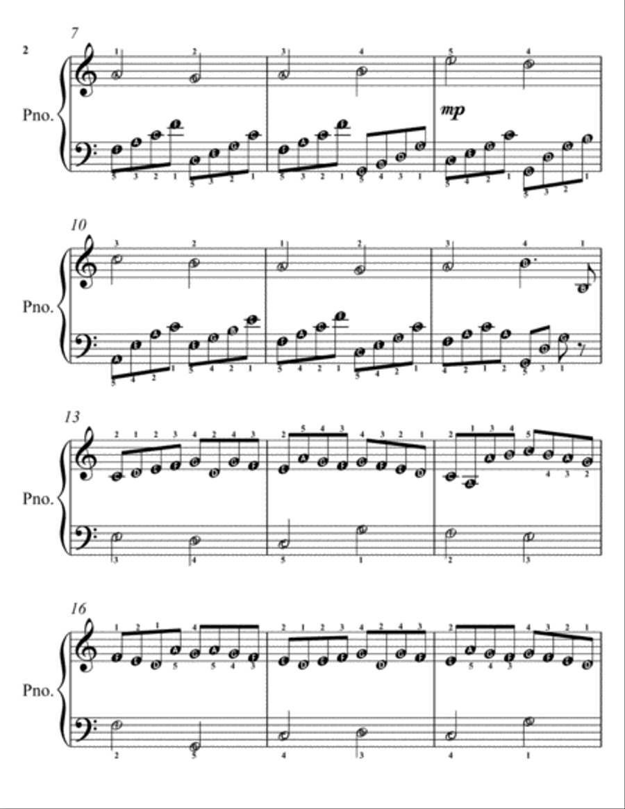 Petite Classics for Easiest Piano Booklet P1 Easy Piano scores gallery preview page 4
