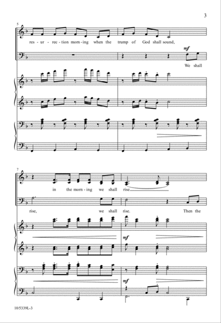 Hallelujah, We Shall Rise 4-Part scores gallery preview page 3