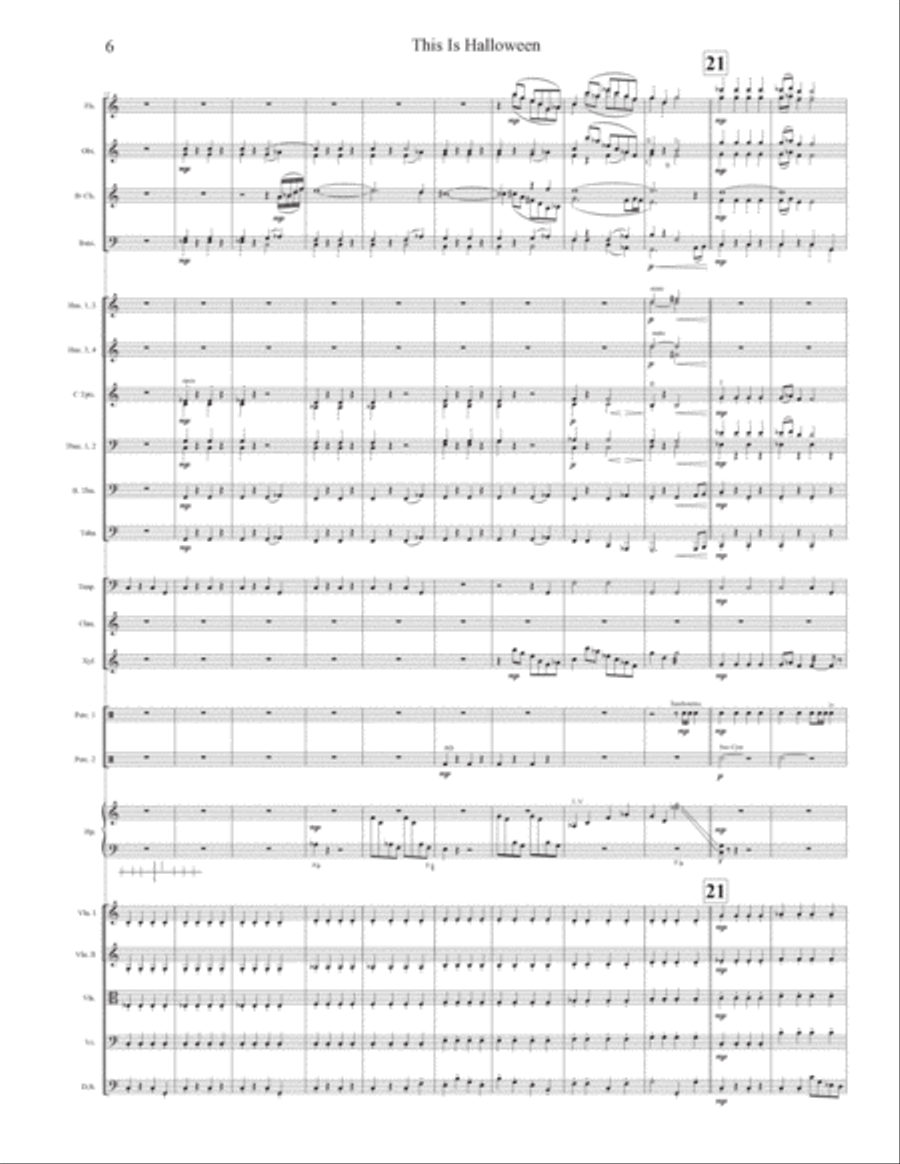 This Is Halloween Full Orchestra scores gallery preview page 6
