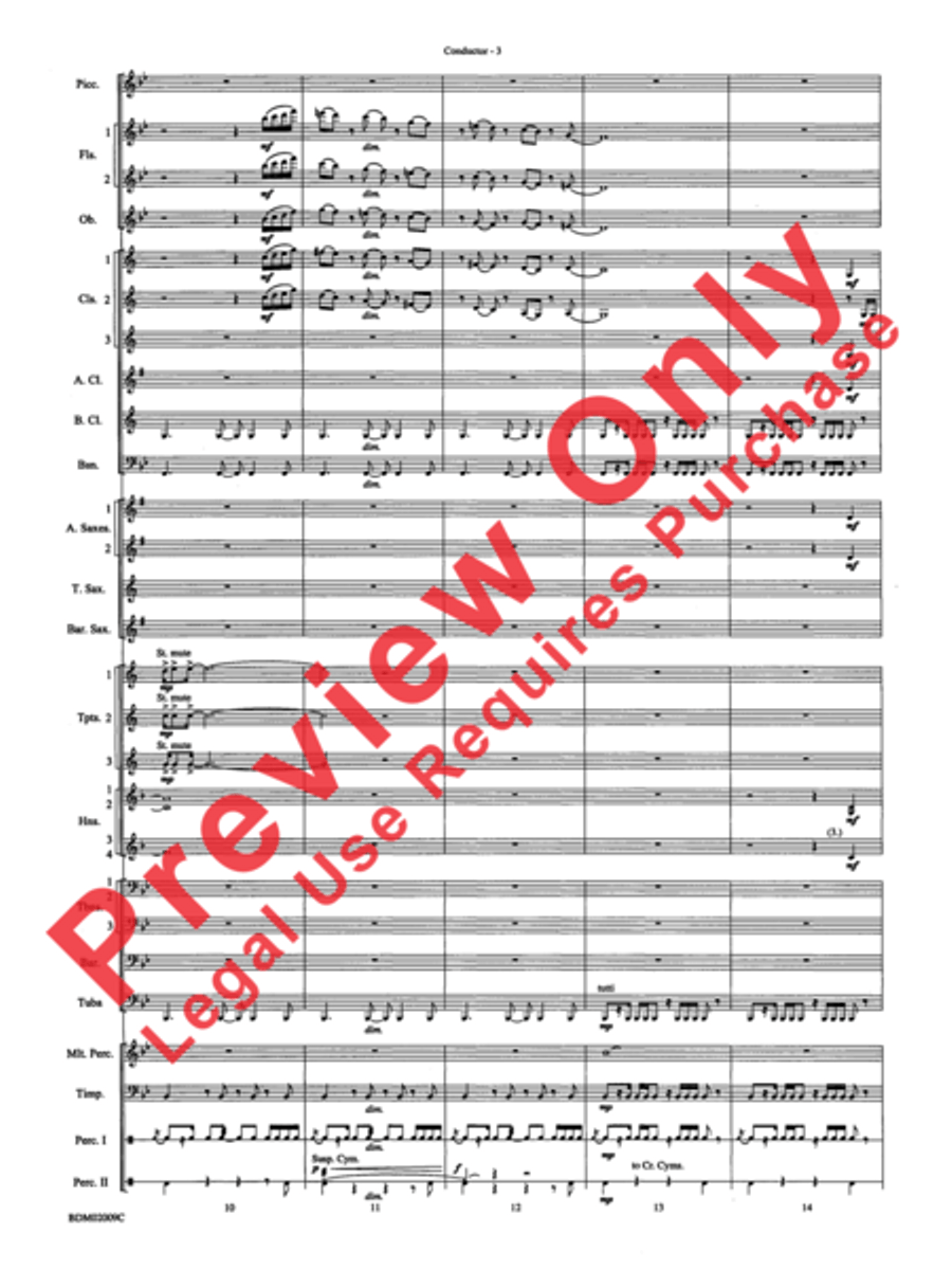 Thine Alabaster Cities Gleam (A Message of Hope for America) Concert Band scores gallery preview page 5