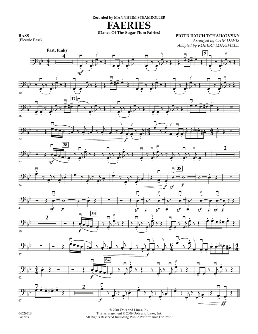Faeries (from The Nutcracker) - String Bass Orchestra scores gallery preview page 1