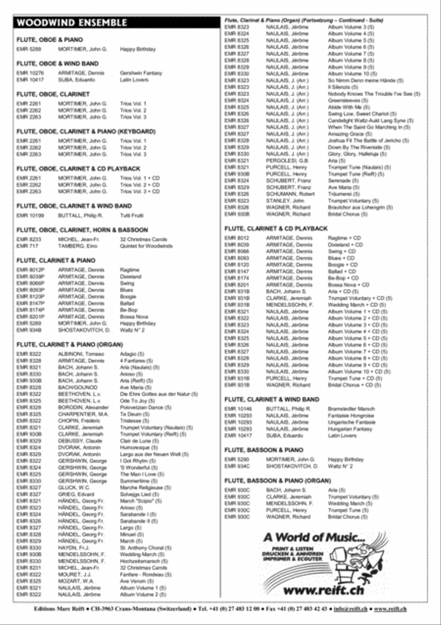 Swingle Bells Woodwind Quintet scores gallery preview page 8