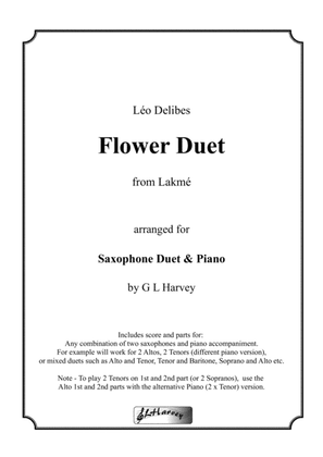 Book cover for Flower Duet for Saxophone Duet and Intermediate Piano