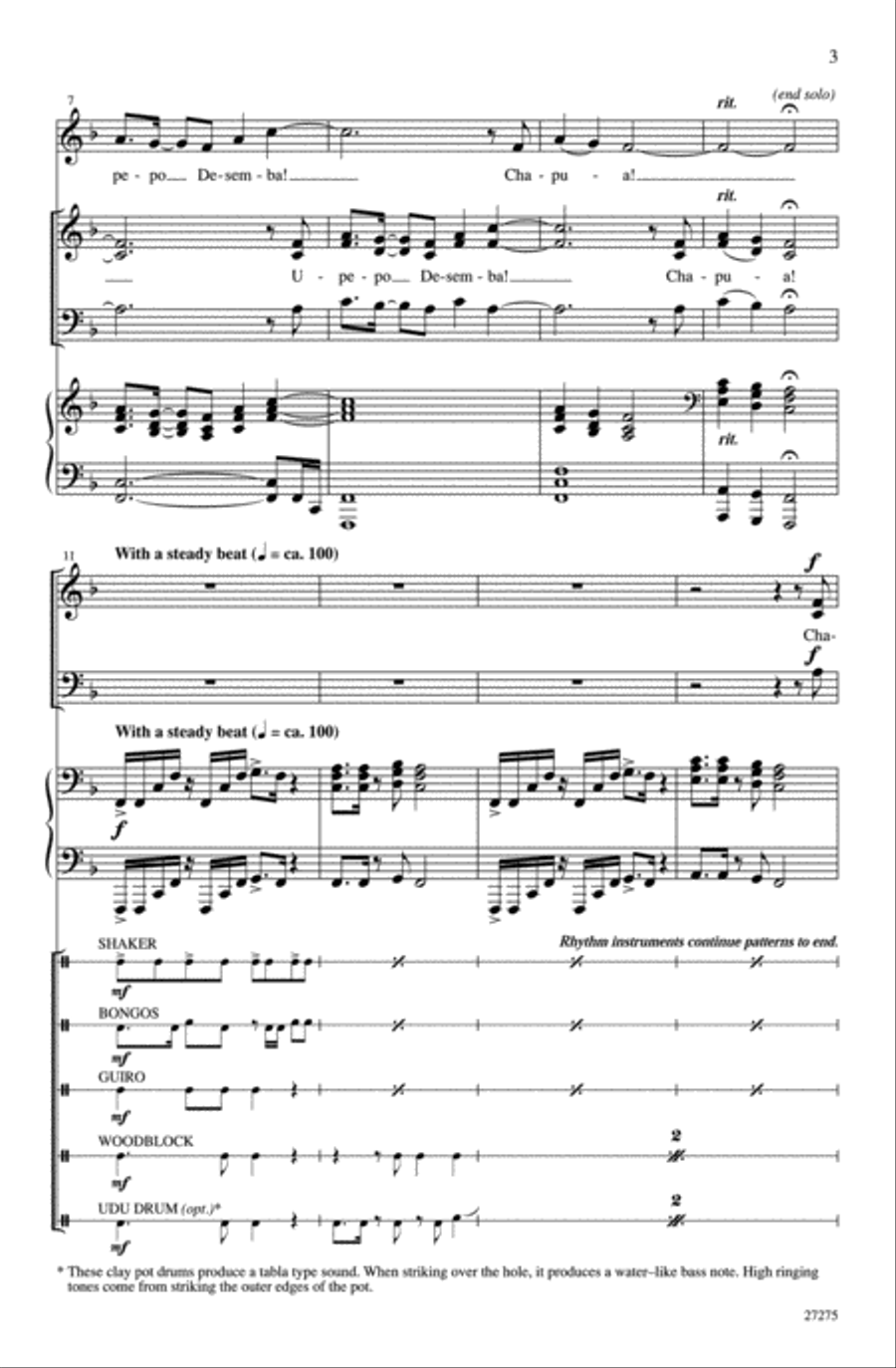 Chapua Kali Desemba (Chasing the Wild Winds of December - Swahili) 3-Part scores gallery preview page 3
