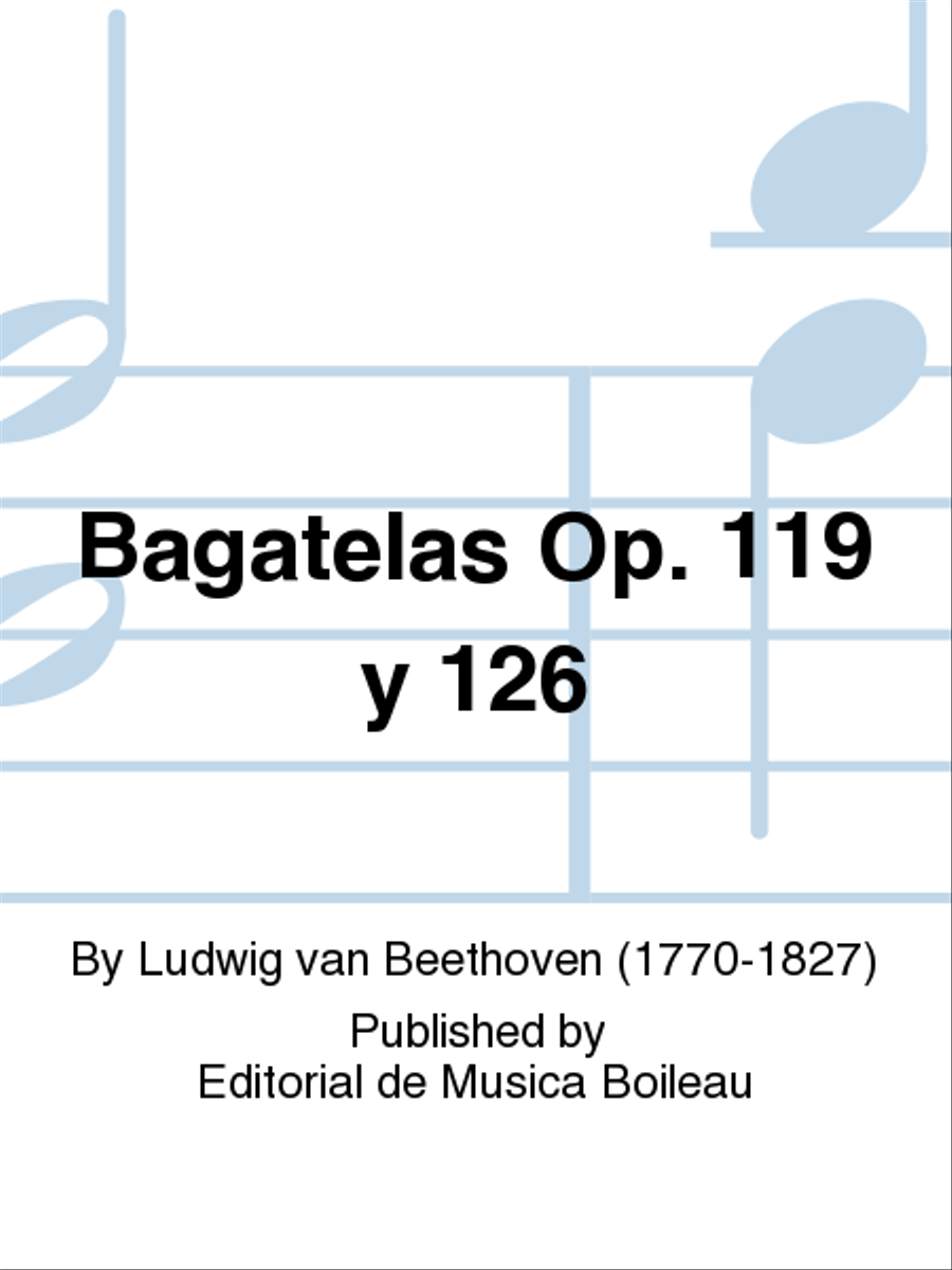 Bagatelas Op. 119 y 126 Piano Solo scores gallery preview page 1