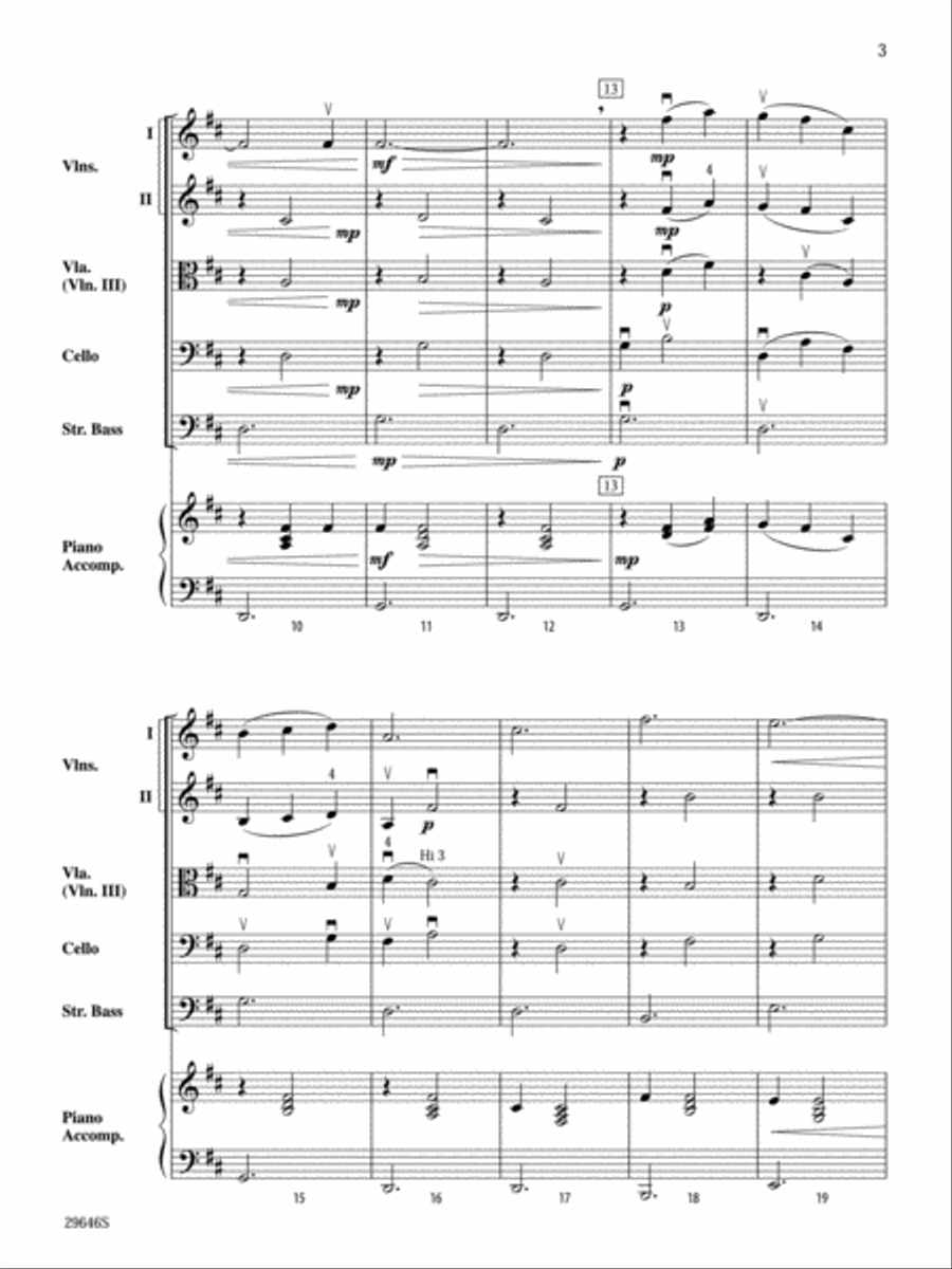 Gymnopedie No. 1 String Orchestra scores gallery preview page 3