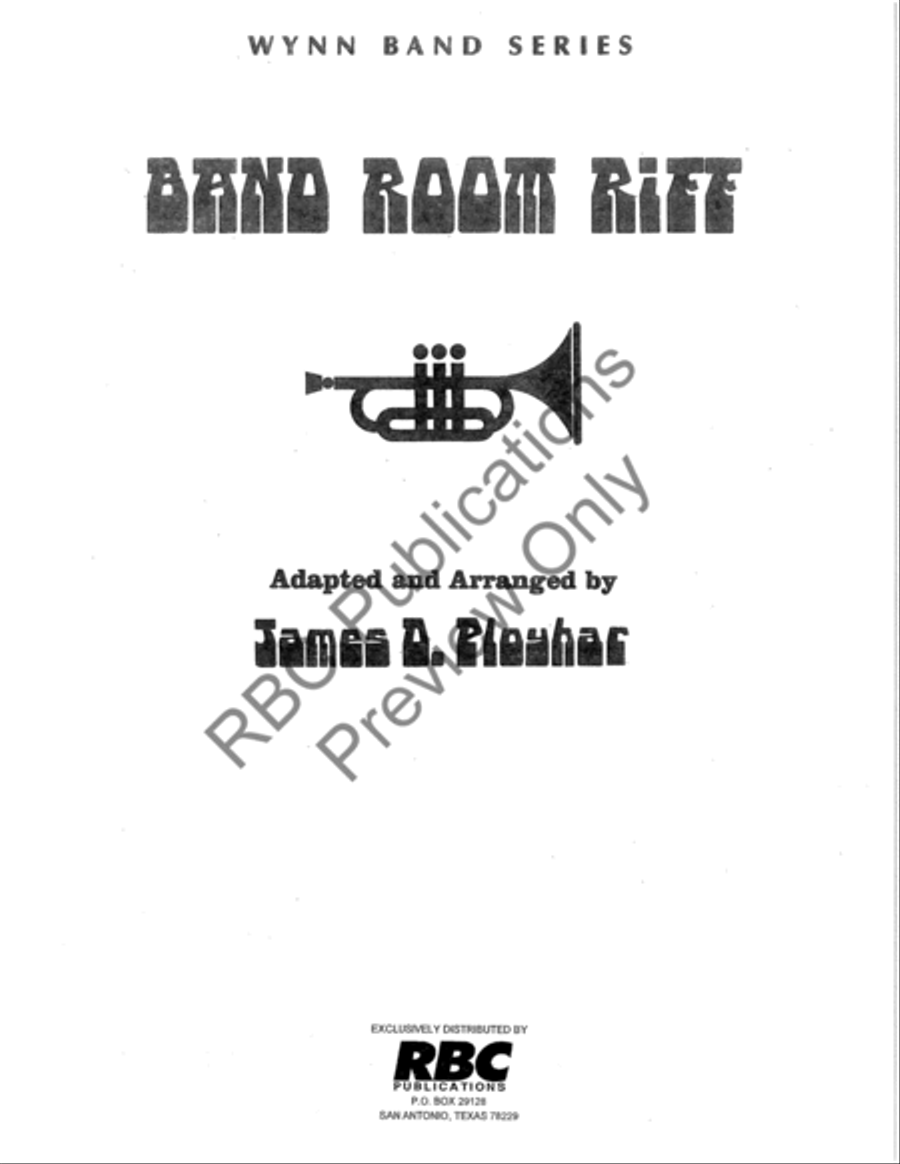 Band Room Riff Concert Band scores gallery preview page 2