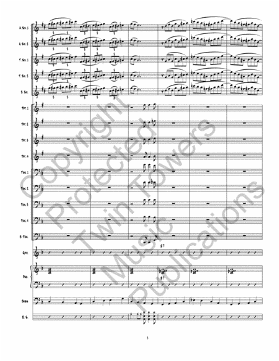 Sink Or Swim Sink Or Swim Jazz Ensemble scores gallery preview page 6