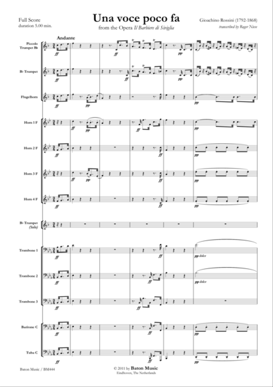 Una voce poco fa Una voce poco fa Baritone Horn scores gallery preview page 2
