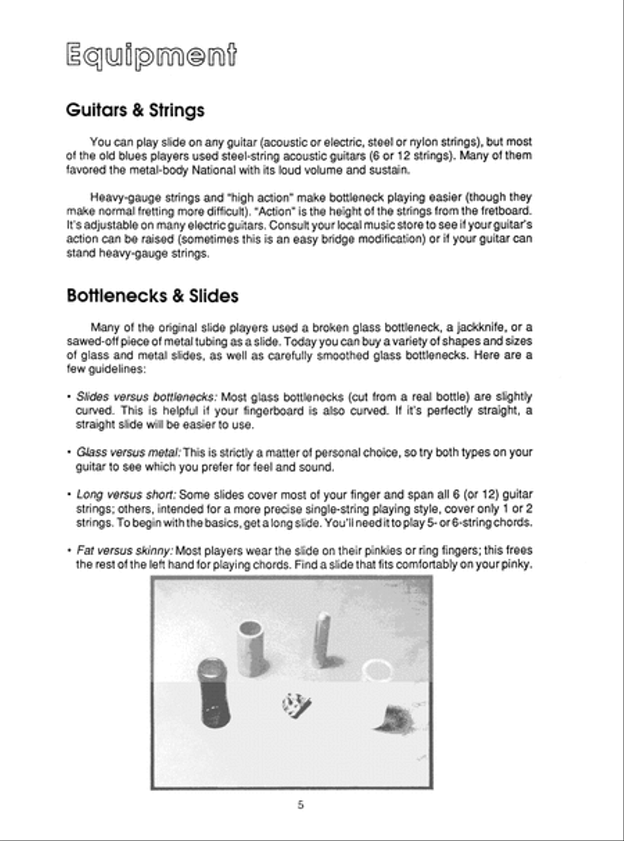 Learn to Play Bottleneck Guitar Guitar scores gallery preview page 6
