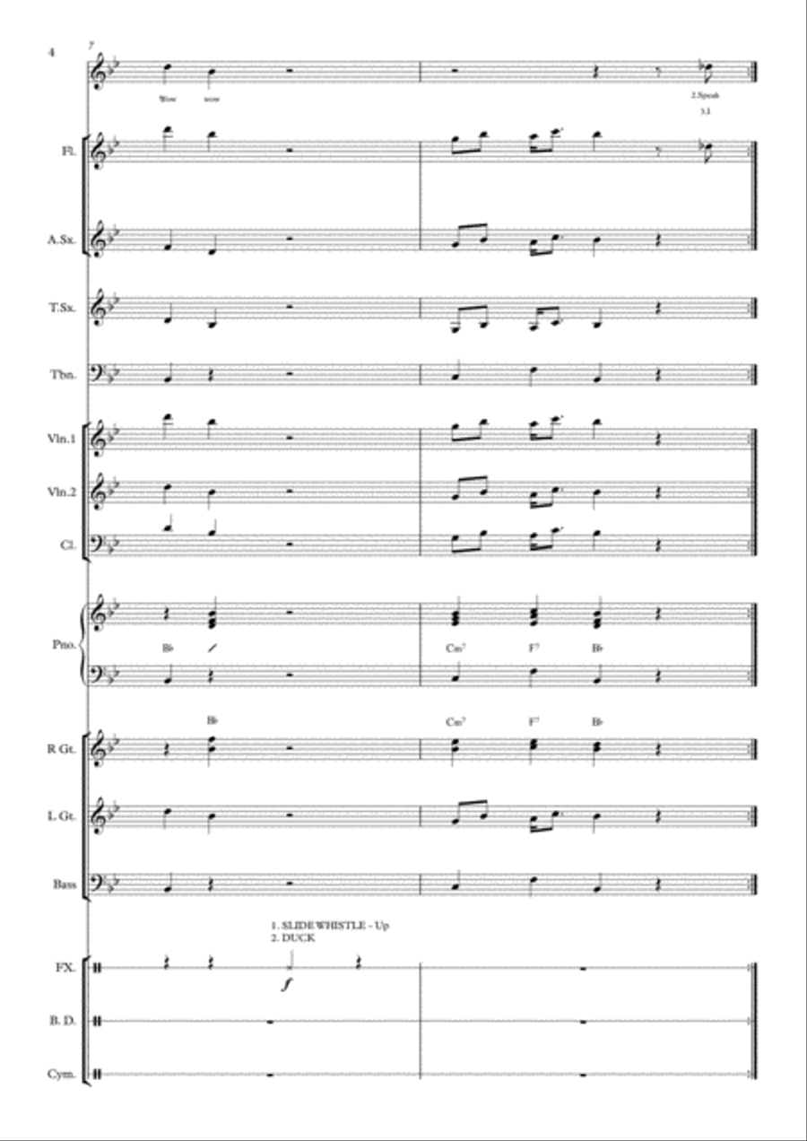 SPEAK ROUGHLY 'Alice in Wonderland' for Show Bands Concert Band scores gallery preview page 6