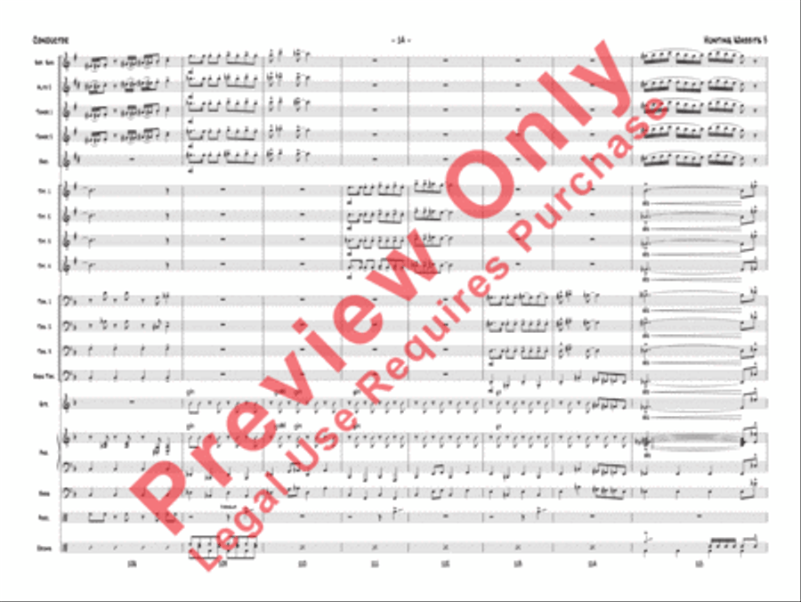 Hunting Wabbits 3 (Get Off My Lawn) Jazz Ensemble scores gallery preview page 17