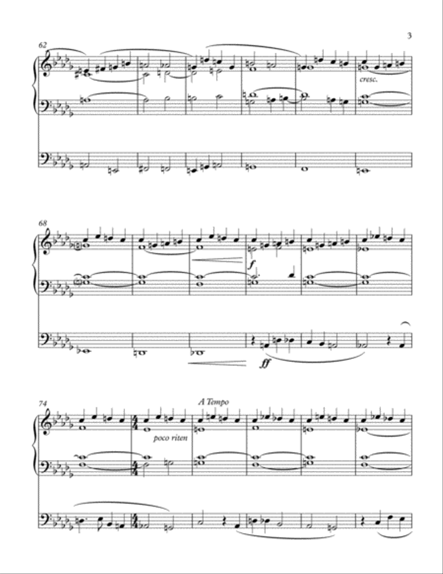 Sonata In C For Organ (Andante Misterioso) Organ Solo scores gallery preview page 3