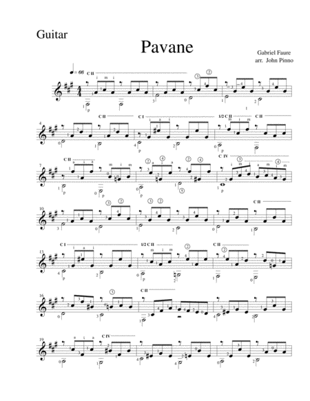 Faure: Pavane for flute, violin, and classical guitar