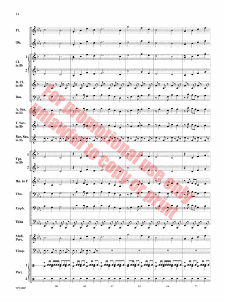 Renaissance Canzona Concert Band scores gallery preview page 15