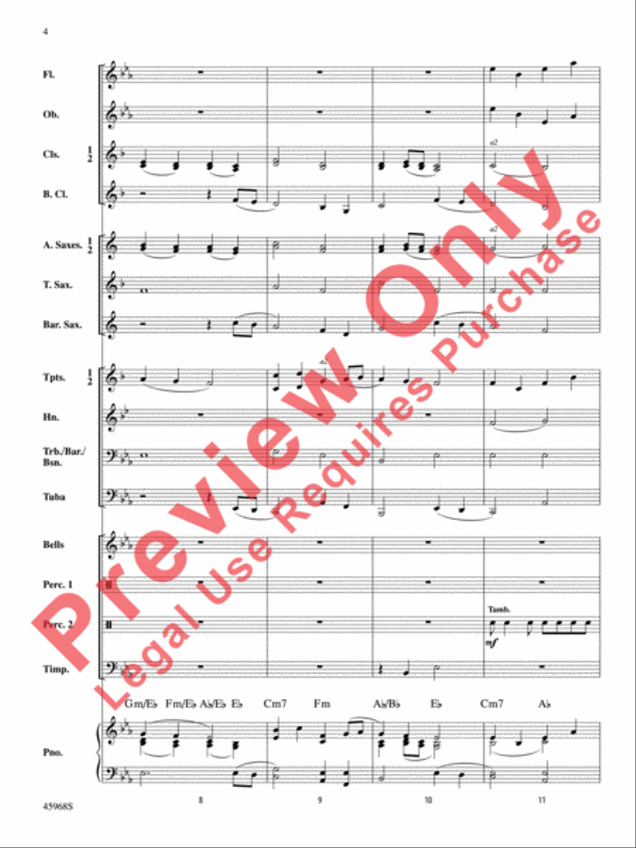 A Song of Hanukkah Concert Band scores gallery preview page 5