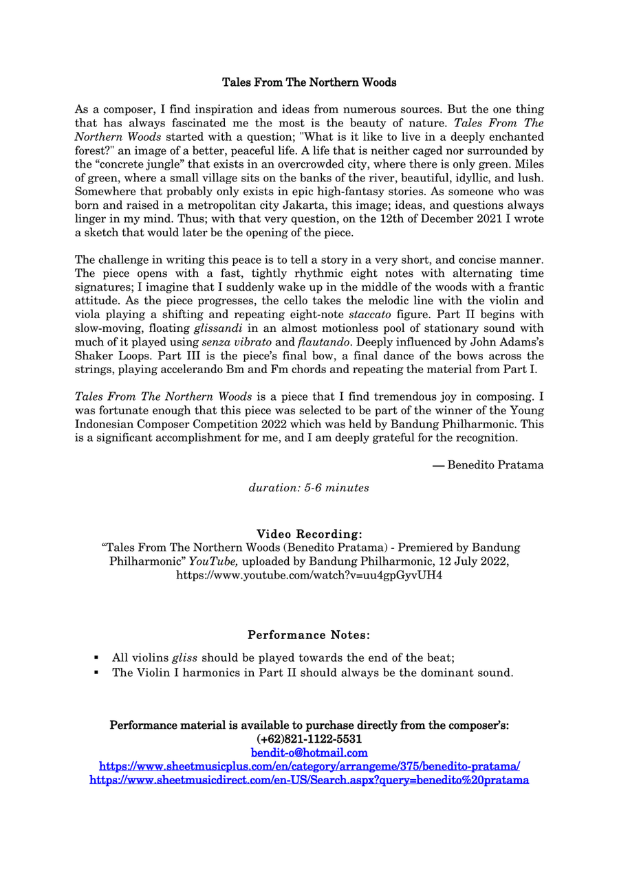 Tales From The Northern Woods Chamber Music scores gallery preview page 2
