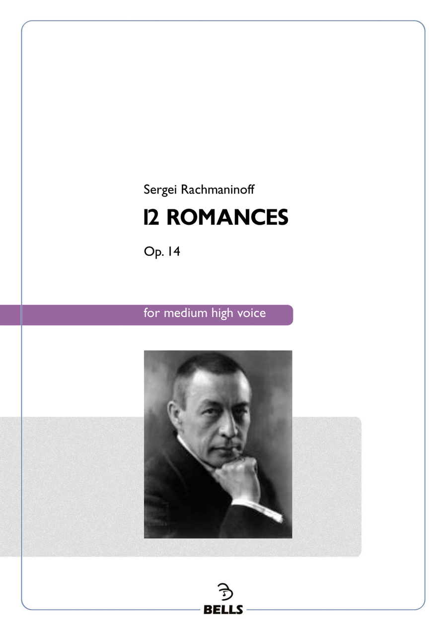 12 Romances, Op. 14 by Sergei Rachmaninoff Medium-High Voice - Digital Sheet Music