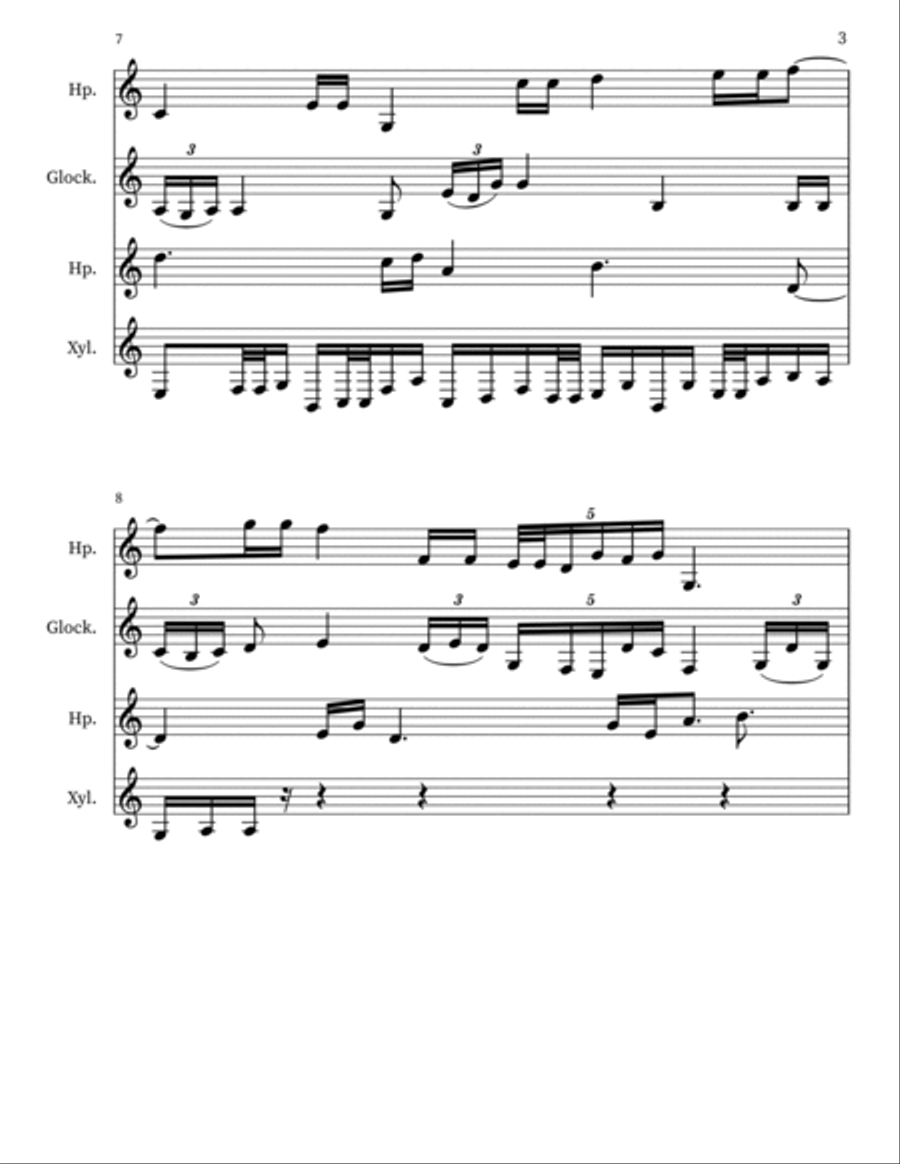 Confection 12 Percussion scores gallery preview page 3