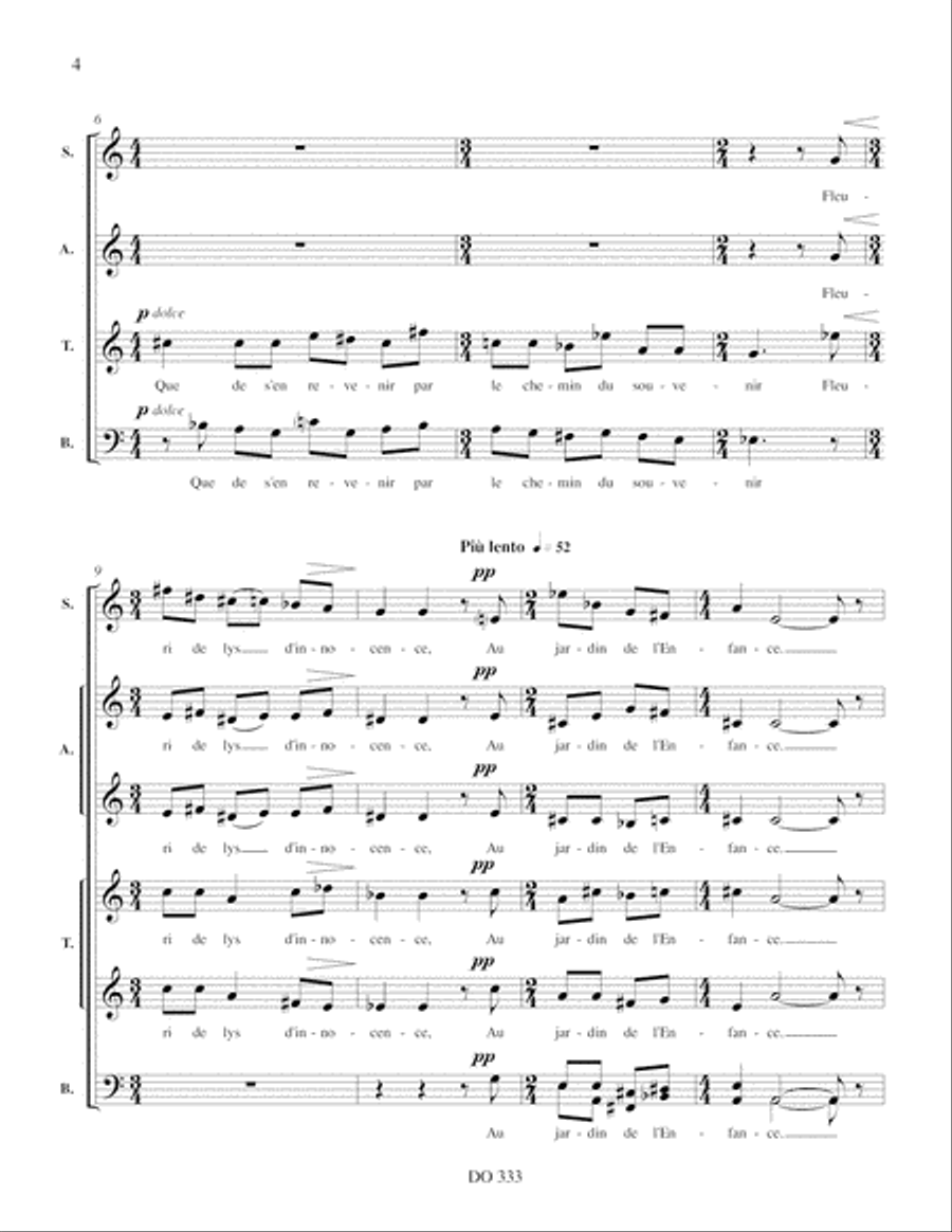 Les Illusions fanées Les Illusions fanées Choir scores gallery preview page 4