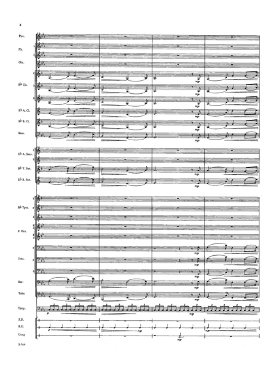 Mystery on Mena Mountain - Full Score Concert Band scores gallery preview page 4