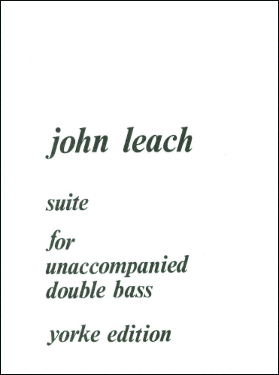 Suite (1973). DB Double Bass scores gallery preview page 1