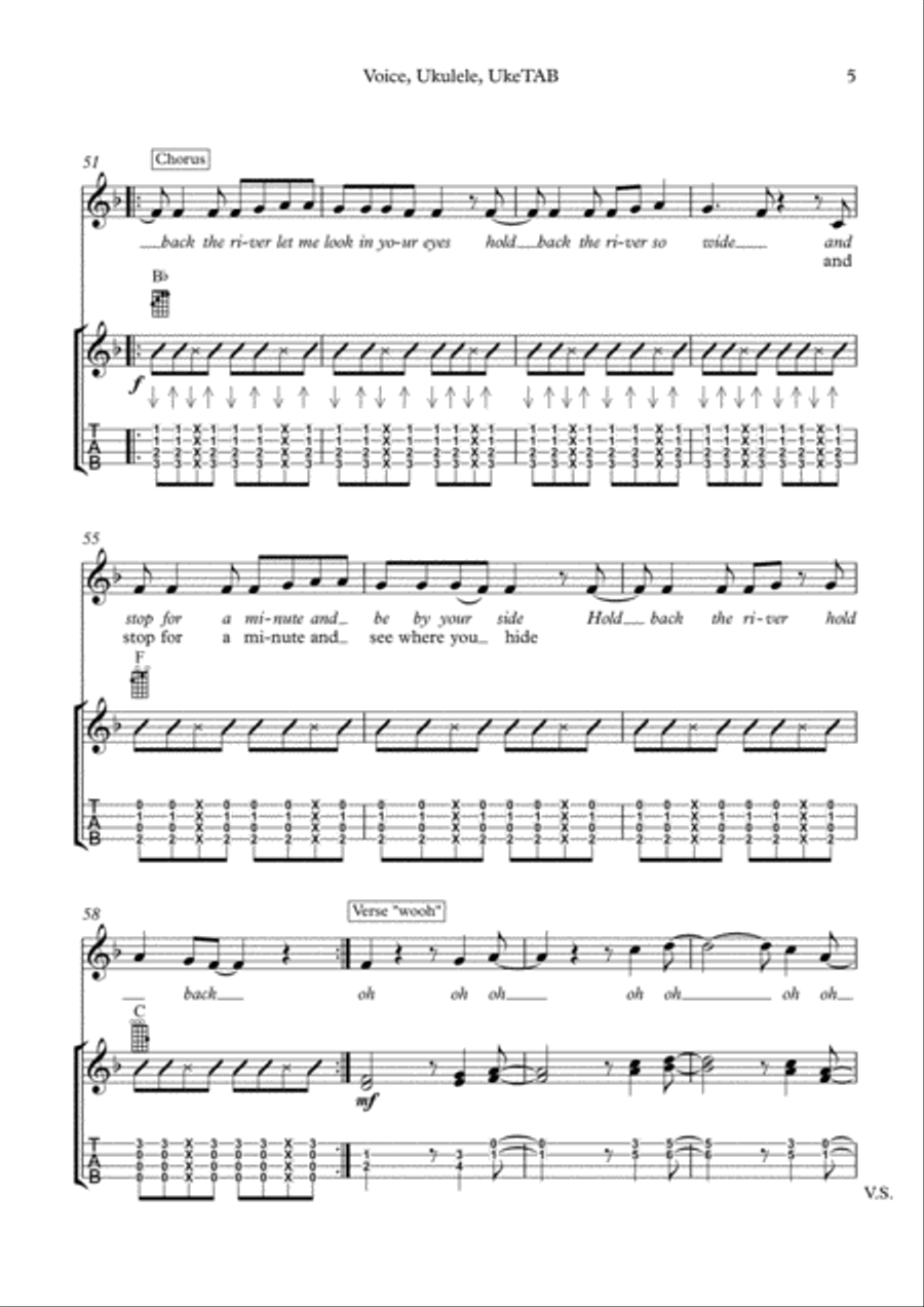 Hold Back The River Voice scores gallery preview page 6