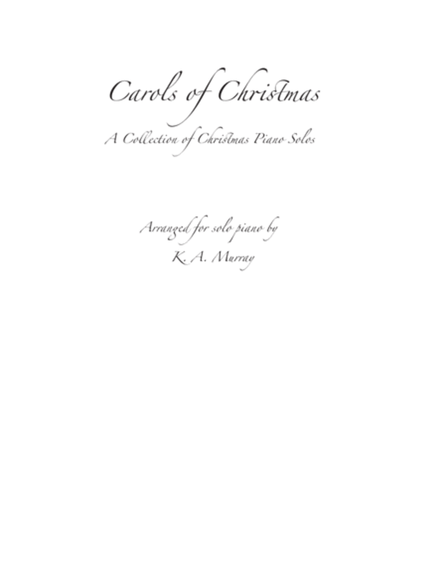 Carols of Christmas - A Collection of Christmas Piano Solos image number null