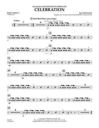 Celebration (Mannheim Steamroller) - Percussion 2